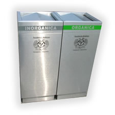 Basurero para exteriores